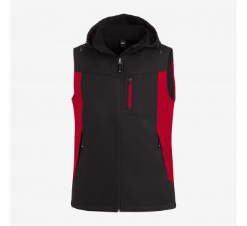 Gilet sans manches Softshell FHB - 24JUSTUS coloris rouge