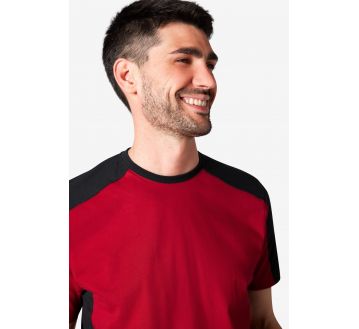 TEE-SHIRT MANCHES COURTES BI-COLORE MARC - FHB