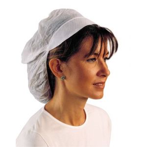 SAC 100 CASQUETTES RESILLE BLANCHES / 70.301 - KOLMI