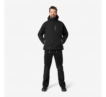 VESTE DE PLUIE BORIS NOIR PROTECT 3 COUCHES - FHB