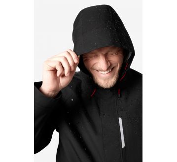 VESTE DE PLUIE BORIS NOIR PROTECT 3 COUCHES - FHB