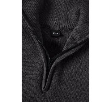 PULL LAINE COL CAMIONNEUR ZIP HINNERK - FHB