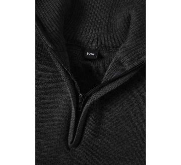 PULL LAINE COL CAMIONNEUR ZIP HINNERK - FHB