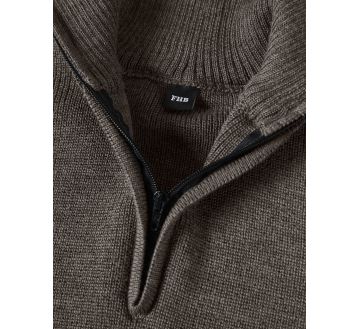 PULL LAINE COL CAMIONNEUR ZIP HINNERK - FHB
