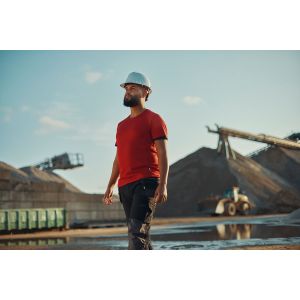 T-shirt anti uv rouge homme manches courtes NEXUS - DASSY 2