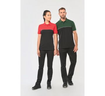 POLO BICOLORE ECORESPONSABLE UNISEXE WL210 -...