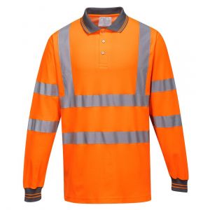 POLO MANCHES LONGUES HAUTE VISIBILITE COTON S271 - PORTWEST