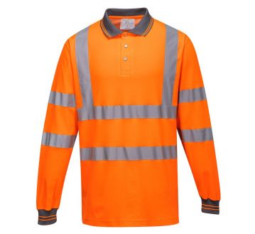 POLO MANCHES LONGUES HAUTE VISIBILITE COTON S271 - PORTWEST