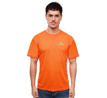 T-shirt-rafraichissant- orange-jadecool-homme