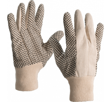 GANTS PROTECTION POLY/COTON PICOTS NOIR T10 8011N - SACOBEL