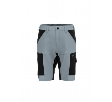 BERMUDA DE TRAVAIL - FACE - E-SUNNY GRIS/NOIR STRETCH OEKOTEX - EPIC