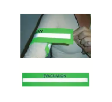 2413647 Velcro vert “évacuation”