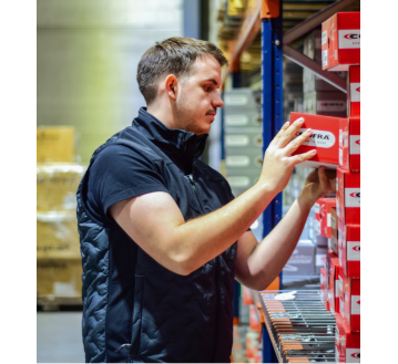 Gilet E-CHILL porté entrepôt