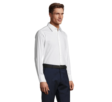 CHEMISE BRIGHTON HOMME 17000 BLANCHE PORTEE COTE - SOL'S