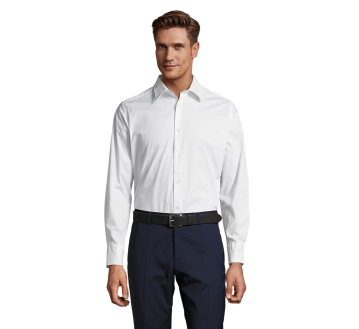 CHEMISE BRIGHTON HOMME 17000 BLANCHE PORTEE- SOL'S