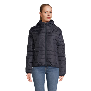 DOUDOUNE FEMME A CAPUCHE STREAM 04445 - SOL'S - French Marine PORTEE