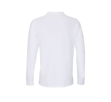 POLO MANCHES LONGUES PLANET BLANC DOS SIMPLE - SOL'S