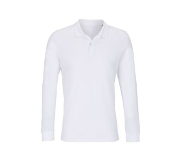 POLO MANCHES LONGUES PLANET BLANC FACE SIMPLE - SOL'S