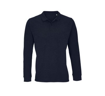 POLO MANCHES LONGUES PLANET MARINE FACE SIMPLE - SOL'S