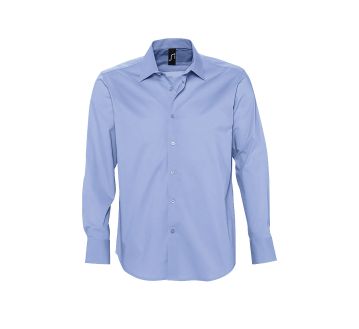 CHEMISE BRIGHTON HOMME 17000 BLEU FACE - SOL'S