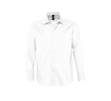CHEMISE BRIGHTON HOMME 17000 BLANCHE FACE - SOL'S