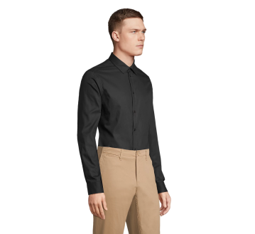 CHEMISE DE TRAVAIL HOMME MANCHES LONGUES NOIRE BLAISE 03182 - NEOBLU