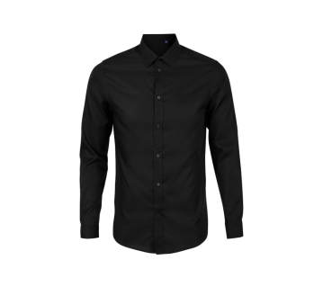 CHEMISE HOMME MANCHES LONGUES NOIRE BLAISE 03182 - NEOBLU