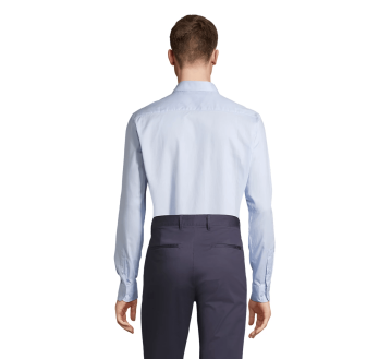 CHEMISE MANCHES LONGUES BLEU LEGER BLAISE 03182 - NEOBLU
