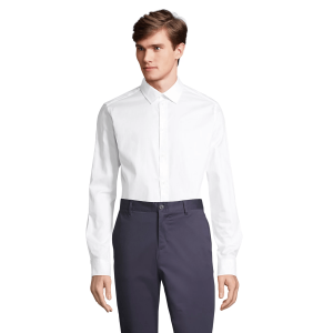 CHEMISE HOMME MANCHES LONGUES BLANCHE BLAISE 03182 - NEOBLU 2