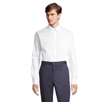 CHEMISE PROFESSIONNELLE HOMME MANCHES LONGUES BLANCHE BLAISE 03182 - NEOBLU