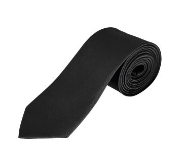 CRAVATE SATIN NOIR GARNER 02932 - SOL'S