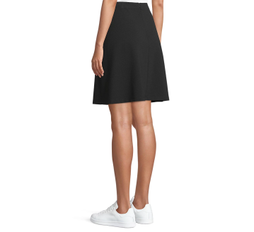 JUPE COURTE TRAPEZE NOIRE CHLOE 03795 - NEOBLU