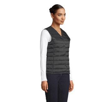 GILET DOUDOUNE NOIR FEMME LEGERE ARTHUR 03173 - NEOBLU