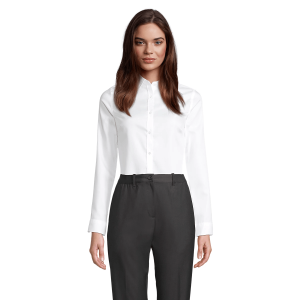 CHEMISE FEMME MANCHES LONGUES BLANCHE BLAISE 03183 - NEOBLU 2