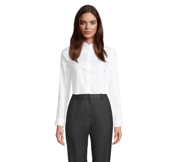 CHEMISE PROFESSIONNELLE FEMME MANCHES LONGUES BLANCHE BLAISE 03183 - NEOBLU