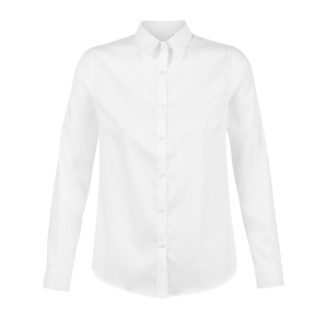 CHEMISE FEMME MANCHES LONGUES BLANCHE BLAISE 03183 - NEOBLU