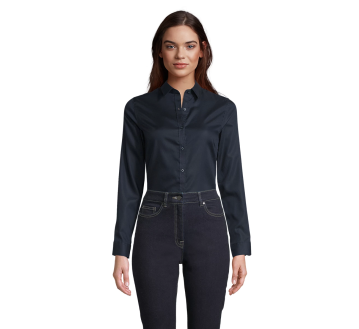 CHEMISE PROFESSIONNELLE FEMME MANCHES LONGUES MARINE BLAISE 03183 - NEOBLU