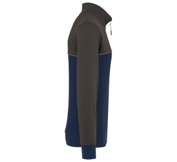 SWEAT GRIS-MARINE WK404 - TOPTEX