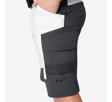 short de travail -KIM-FHB-BLANC DETAIL POCHE AUTRE COTE