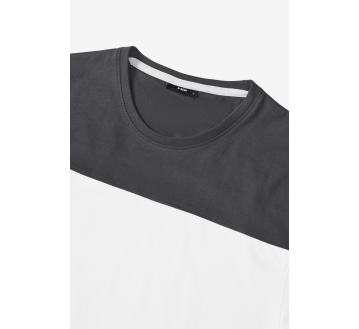 T-SHIRT DE TRAVAIL HOMME RESPIRANT  BLANC COL KNUT - FHB
