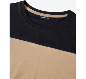T-SHIRT DE TRAVAIL HOMME RESPIRANT  BEIGE COL KNUT - FHB
