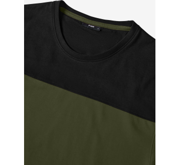 T-SHIRT DE TRAVAIL HOMME RESPIRANT  OLIVE COL KNUT - FHB