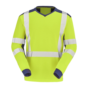TEE-SHIRT HAUTE VISIBILITE MANCHES LONGUES CHERGUI 9T85 - CEPOVETT