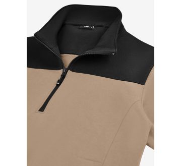 Sweat col montant BEIGE ROB ECO RESPONSABLE - FHB