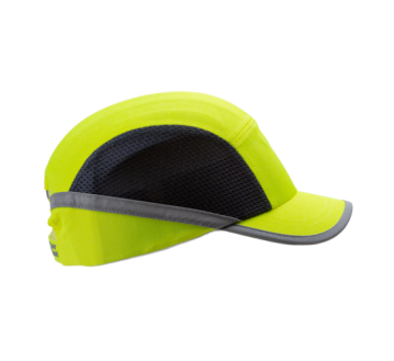 CASQUETTE ANTI-HEURT AEREE JAUNE HV VISIERE 5CM...
