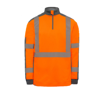 SWEAT HAUTE VISIBILITE ORANGE DARWIN - T2S