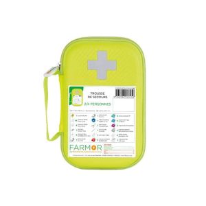 TROUSSE SECOURS 2/4 PERSONNES JAUNE FLUO FAS3150FLJ - FARMOR