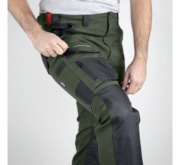 Pantalon de travail KAKI/NOIR MEMORY LMA