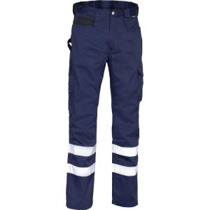 PANTALON MARINE AVEC BANDES RETRO PINCERS - COFRA