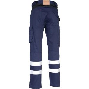 PANTALON MARINE AVEC BANDES RETRO PINCERS - COFRA 2